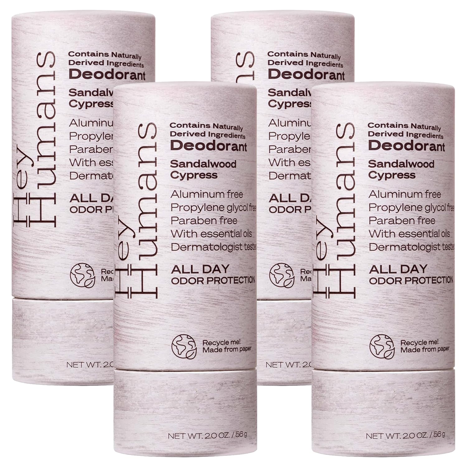 HEY HUMANS déodorant sans aluminium en bâton, protection durable toute la journée.