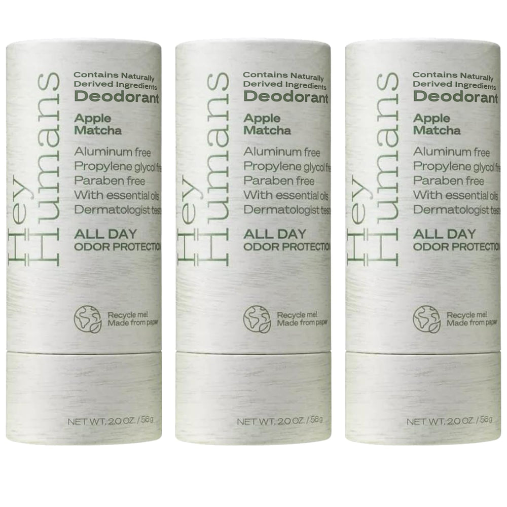 Hey Humans déodorant sans aluminium, bouteille élégante et protection longue durée.