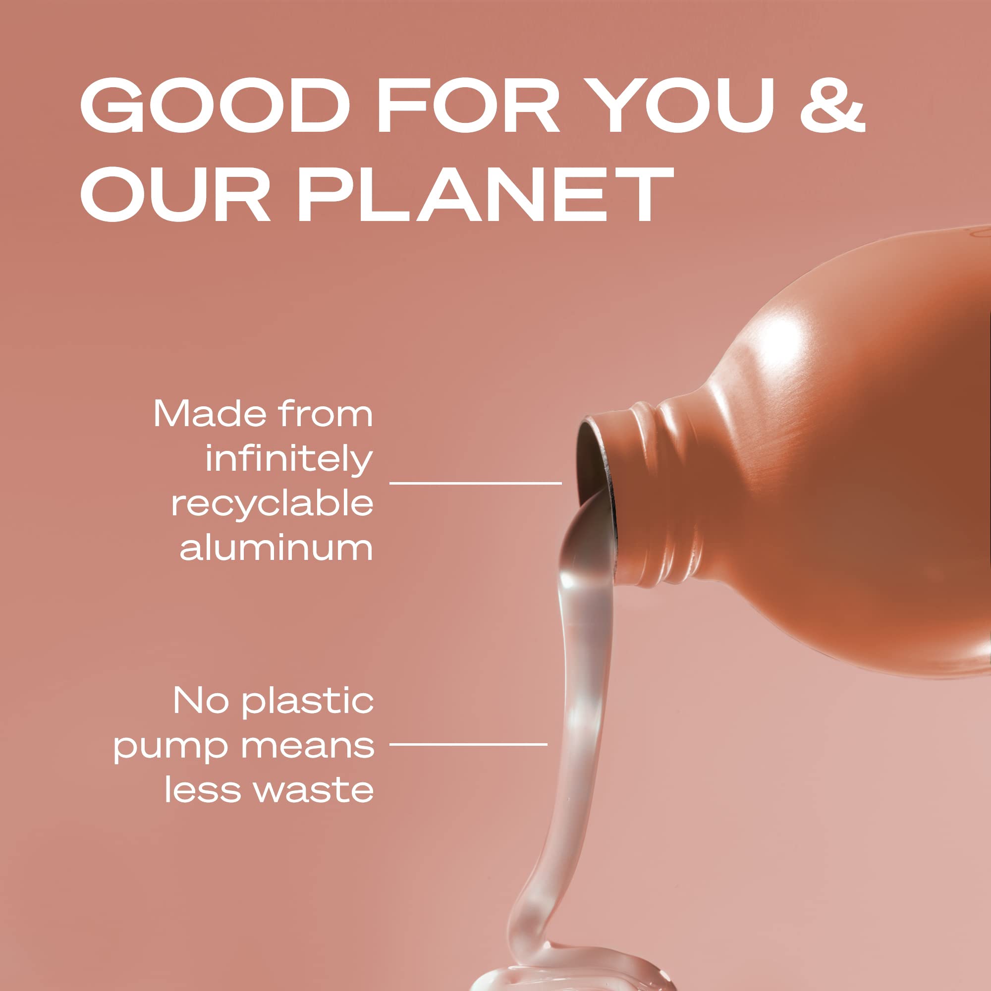 Hey Humans flacon aluminium recyclable, emballage durable.