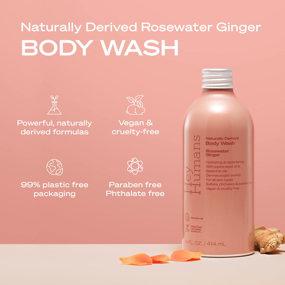 Hey Humans gel douche mousse crèmeuse, douceur sur la peau.