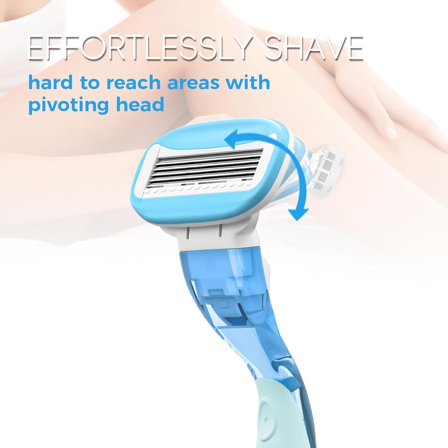 Rasoir HEYAXA, lames nano pour un rasage fluide et durable.