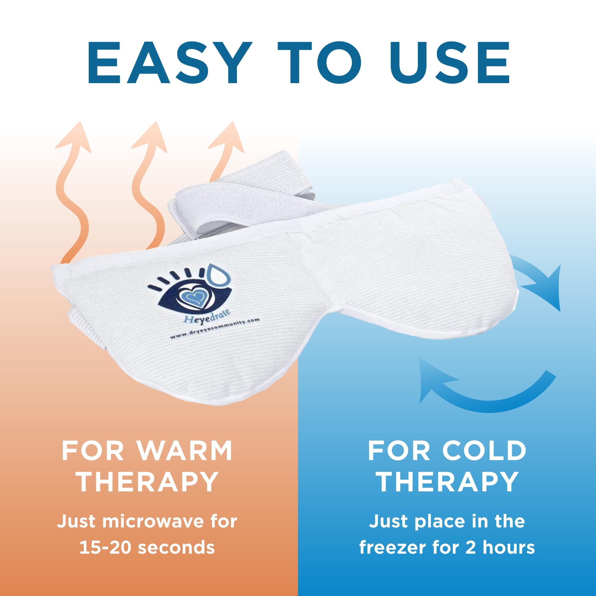 Heyedrate masque yeux léger et portable: idéal en déplacement