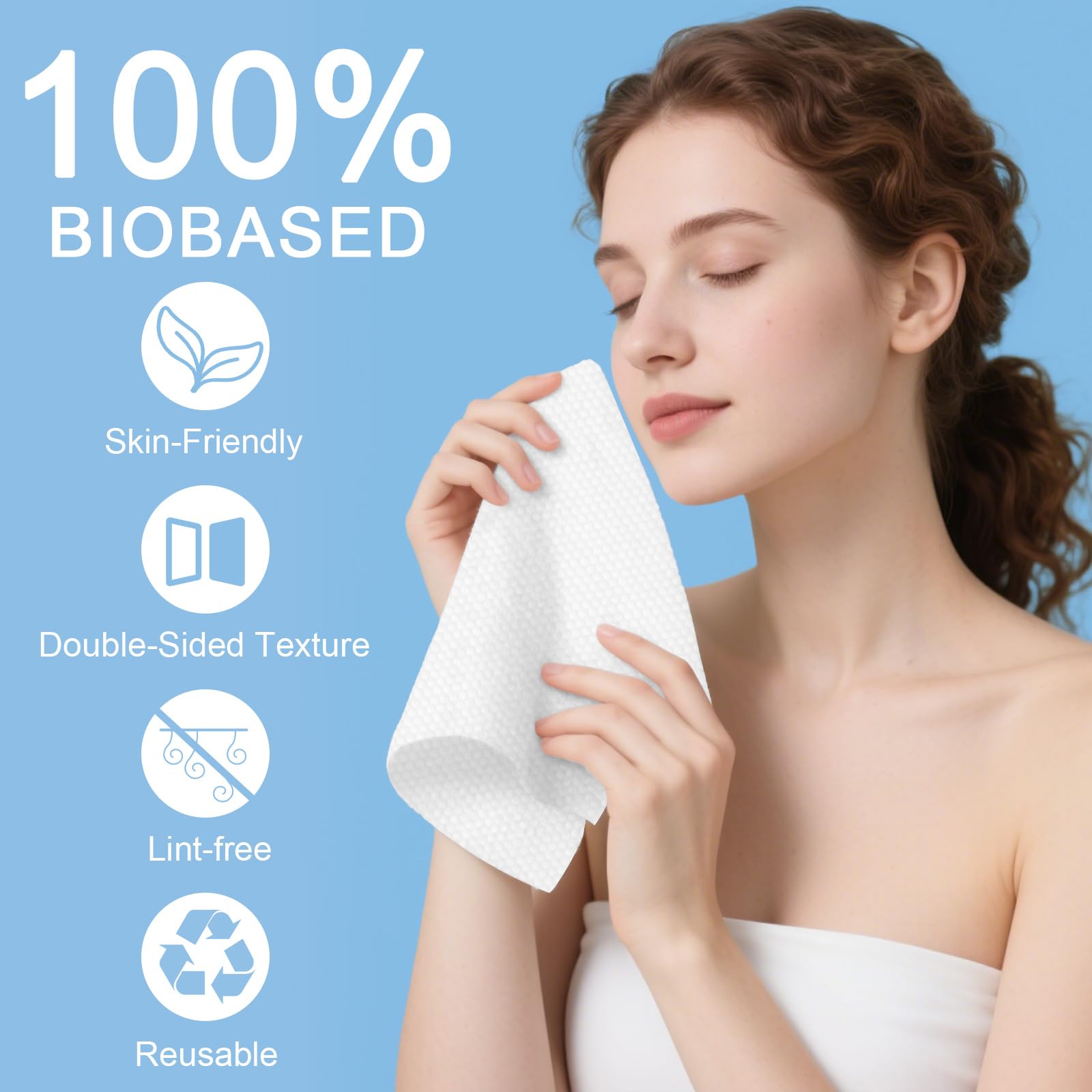 Heyface lingettes comprimées expansion rapide en 3 secondes, utilisation instantanée en voyage