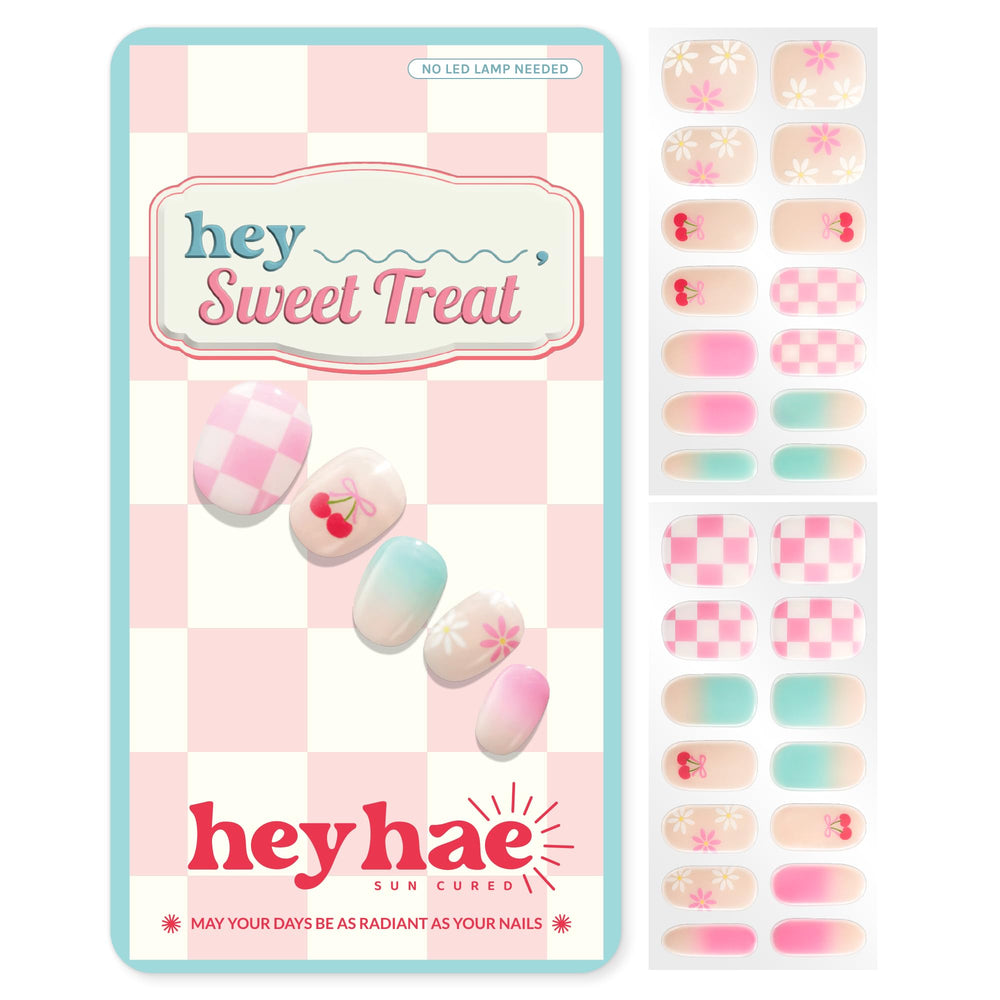 Heyhae bandes gel semi-curees ombre – emballage pratique pour retouche rapide.