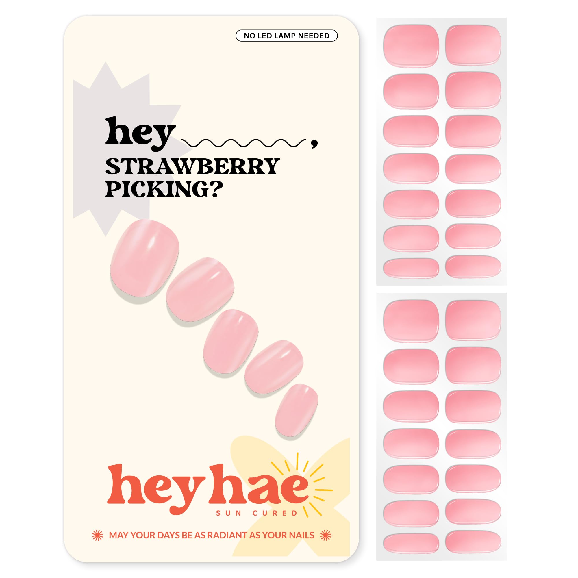Bandes gel semi-cuites Heyhae sur onglet, résultat salon à domicile.