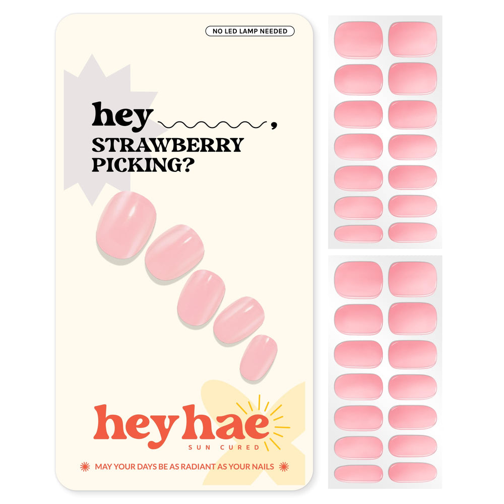 Bandes gel semi-cuites Heyhae sur onglet, résultat salon à domicile.