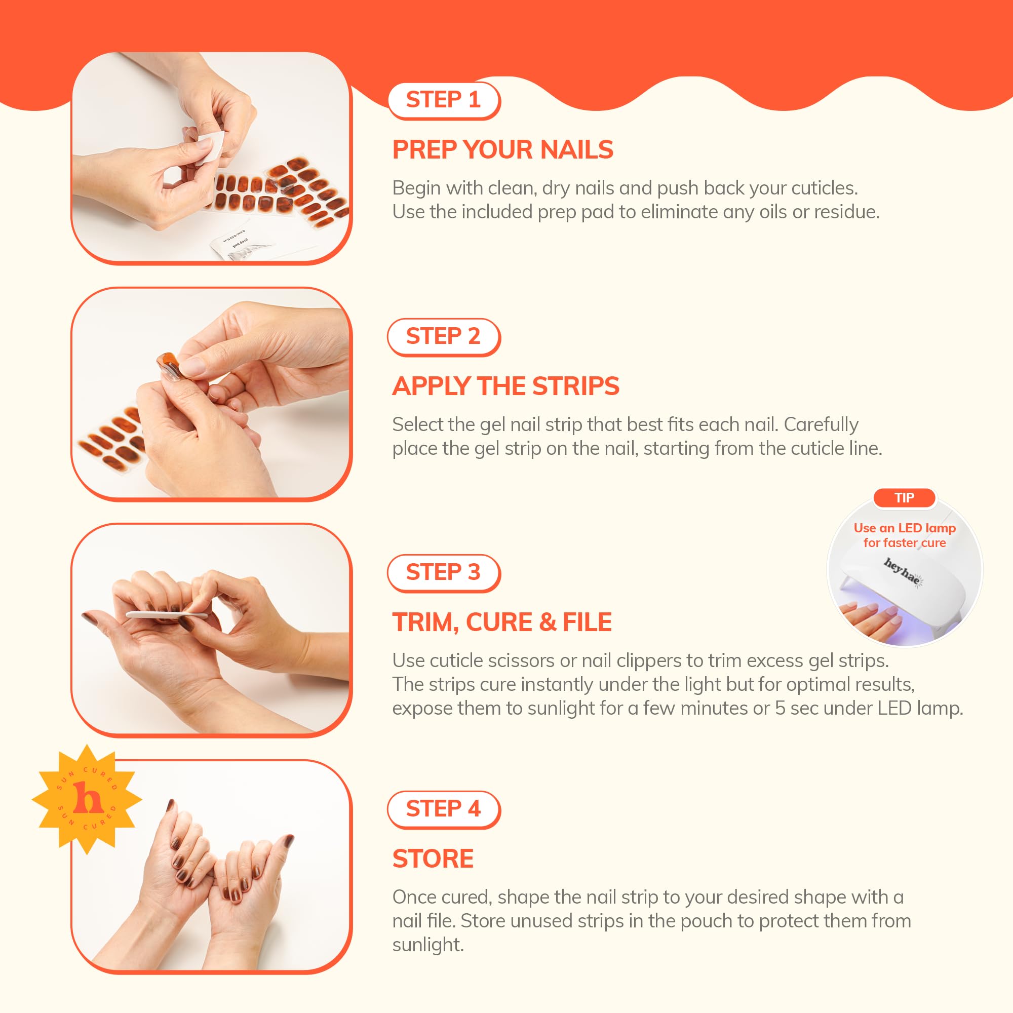 Heyhae bâtonnet en bois – aide précise pour positionner les bandes.