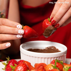 Heyhae kit ongles complet avec 28 bandes et accessoires, pratique en déplacement.