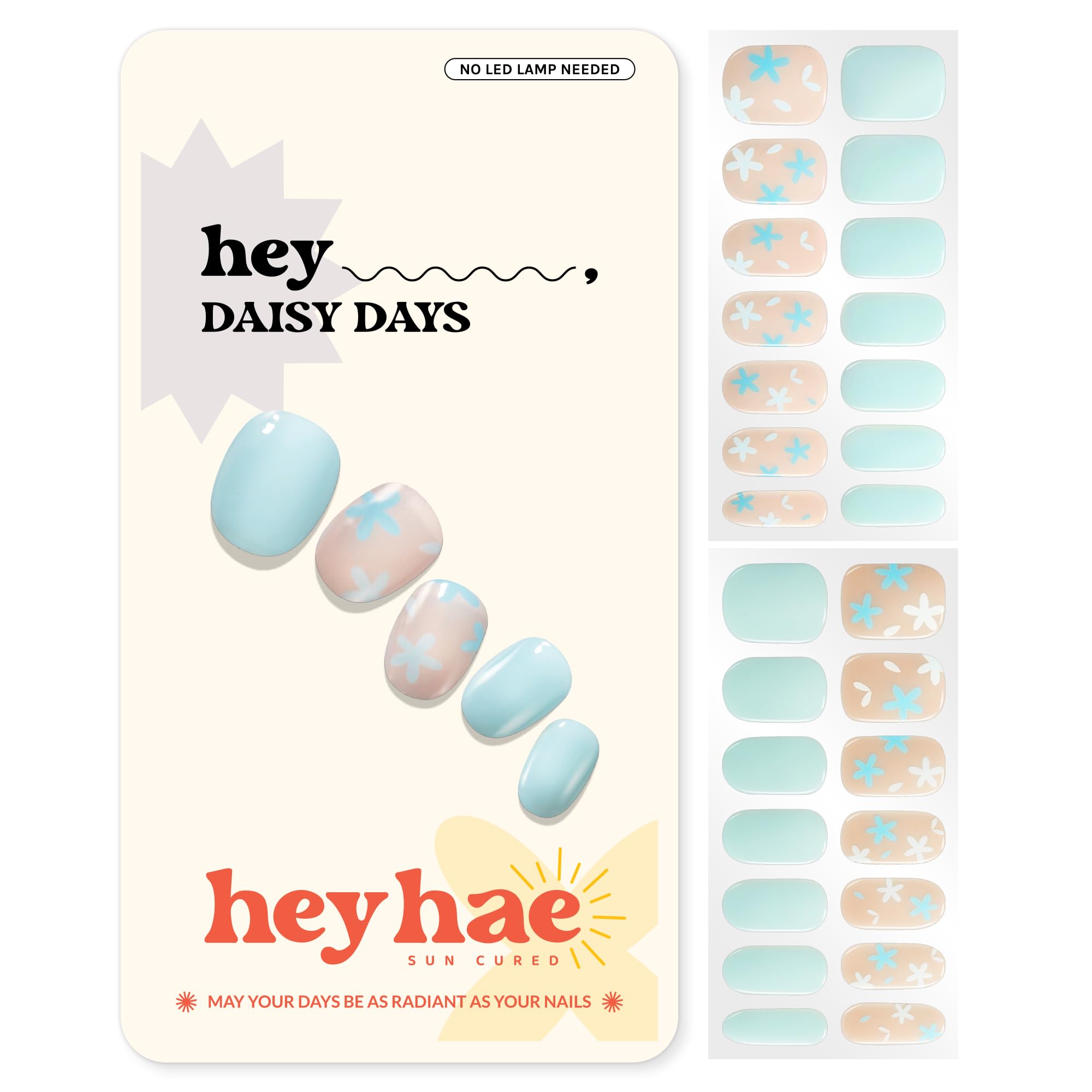 Heyhae Strips Gel Semi-Cuits en kit pour salon à domicile.