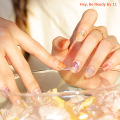 Heyhae Strips Gel Semi-Cuits printemps – couleur fraîche et facile à appliquer.