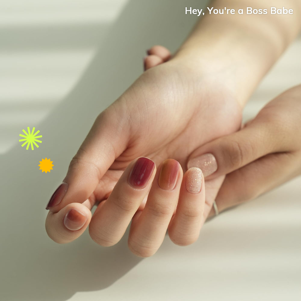 Adhérence et ajustement faciles sur toutes tailles d’ongles avec Heyhae.