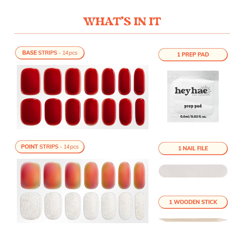 Kit Heyhae complet prêt à l’emploi pour ongles impeccables.