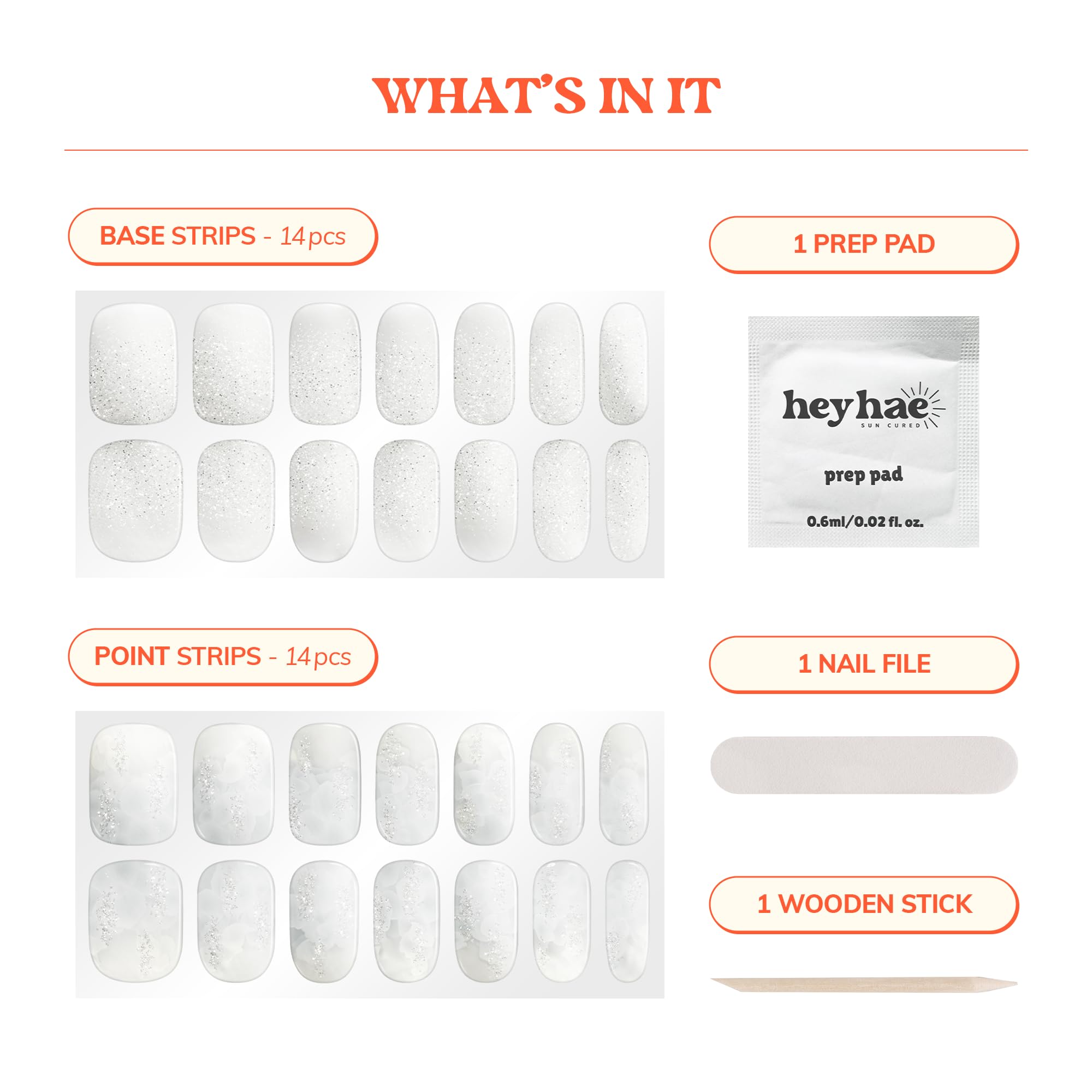 Heyhae vernis gel strips cure au soleil sans lampe, pratique et rapide.