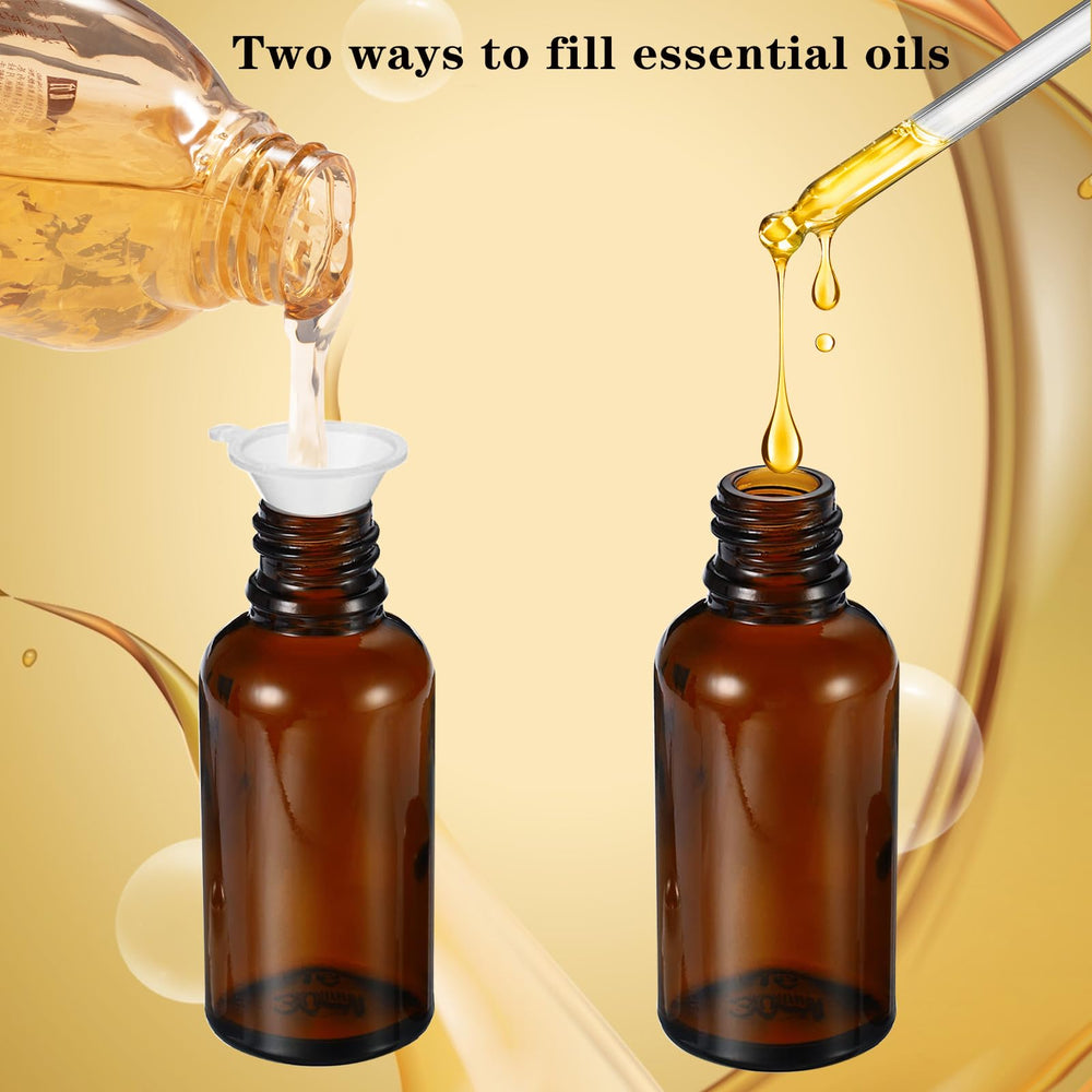 HEYLEAYAR Coffret accessoires roll-on 4 bouteilles pour remplissage facile.