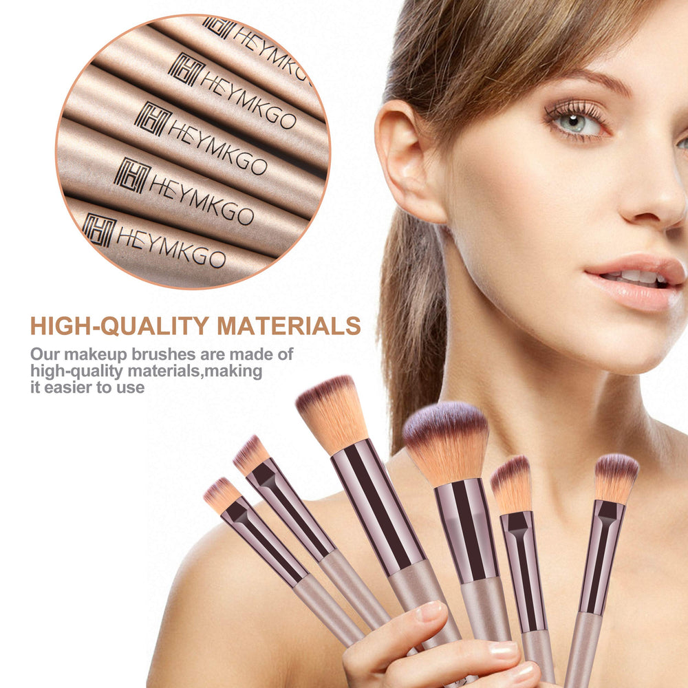 Pinceau poudre-blush contour HEYMKGO, douceur veloutée pour un mélange fluide