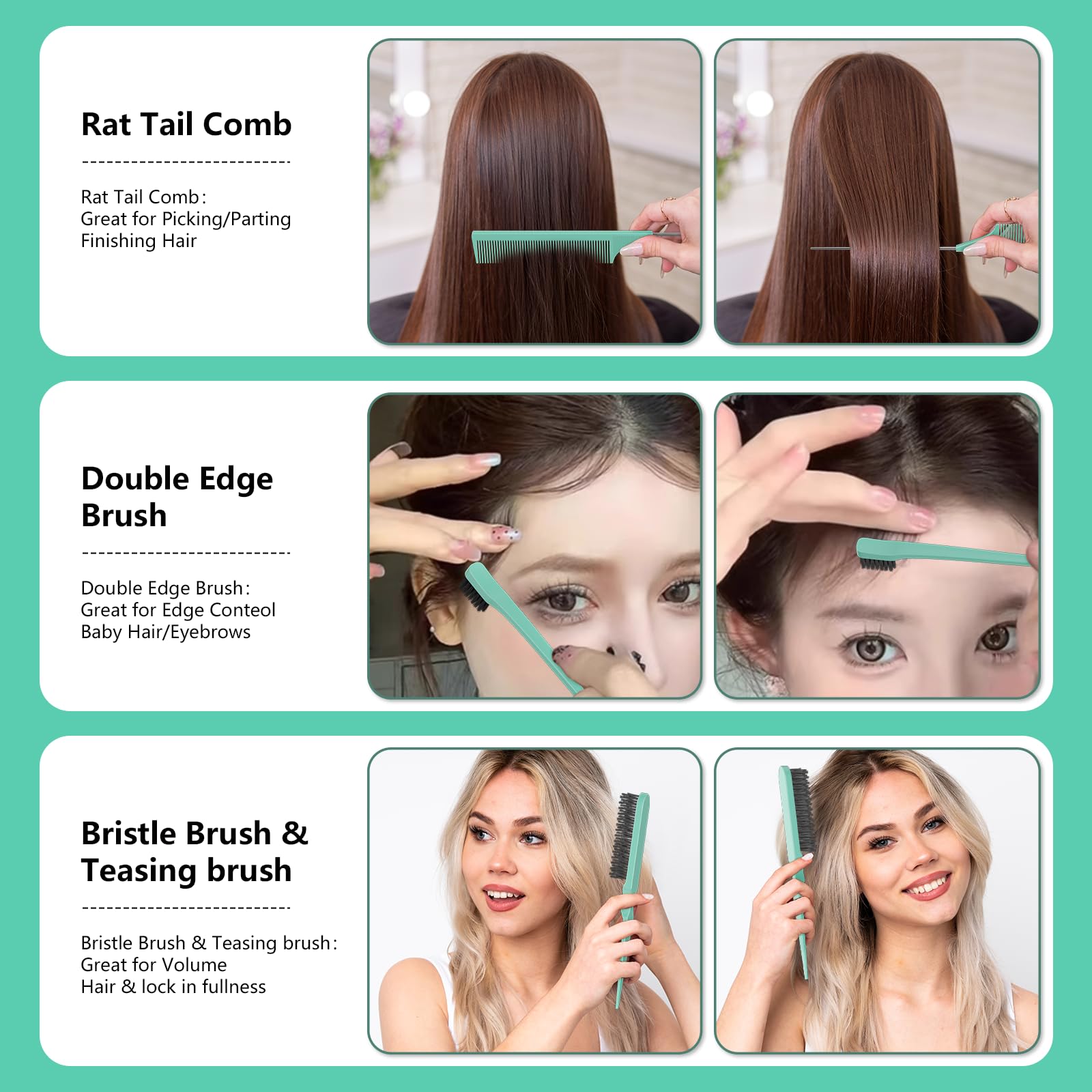 Ensemble HEZ de 4 pièces pour tous les types de cheveux.