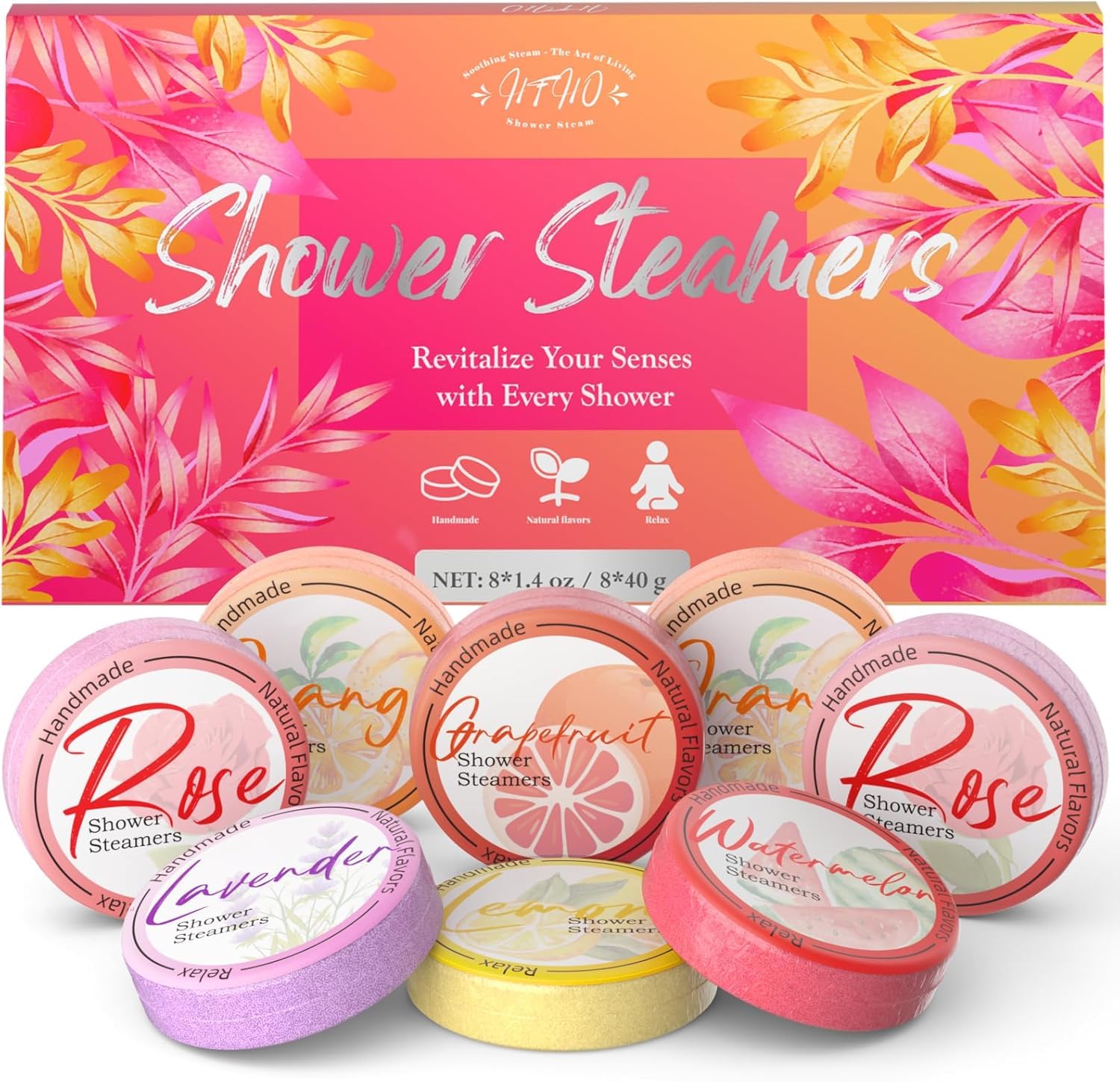 HFHO Shower Steamer ensemble de 8 parfums pour une expérience spa à domicile