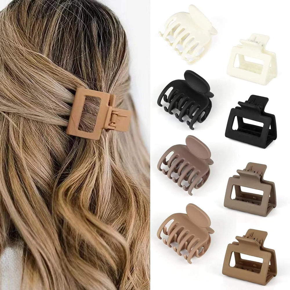 Pinces HFLYJPYW petites dents doubles sombres, maintien sûr sans glisser sur cheveux fins.