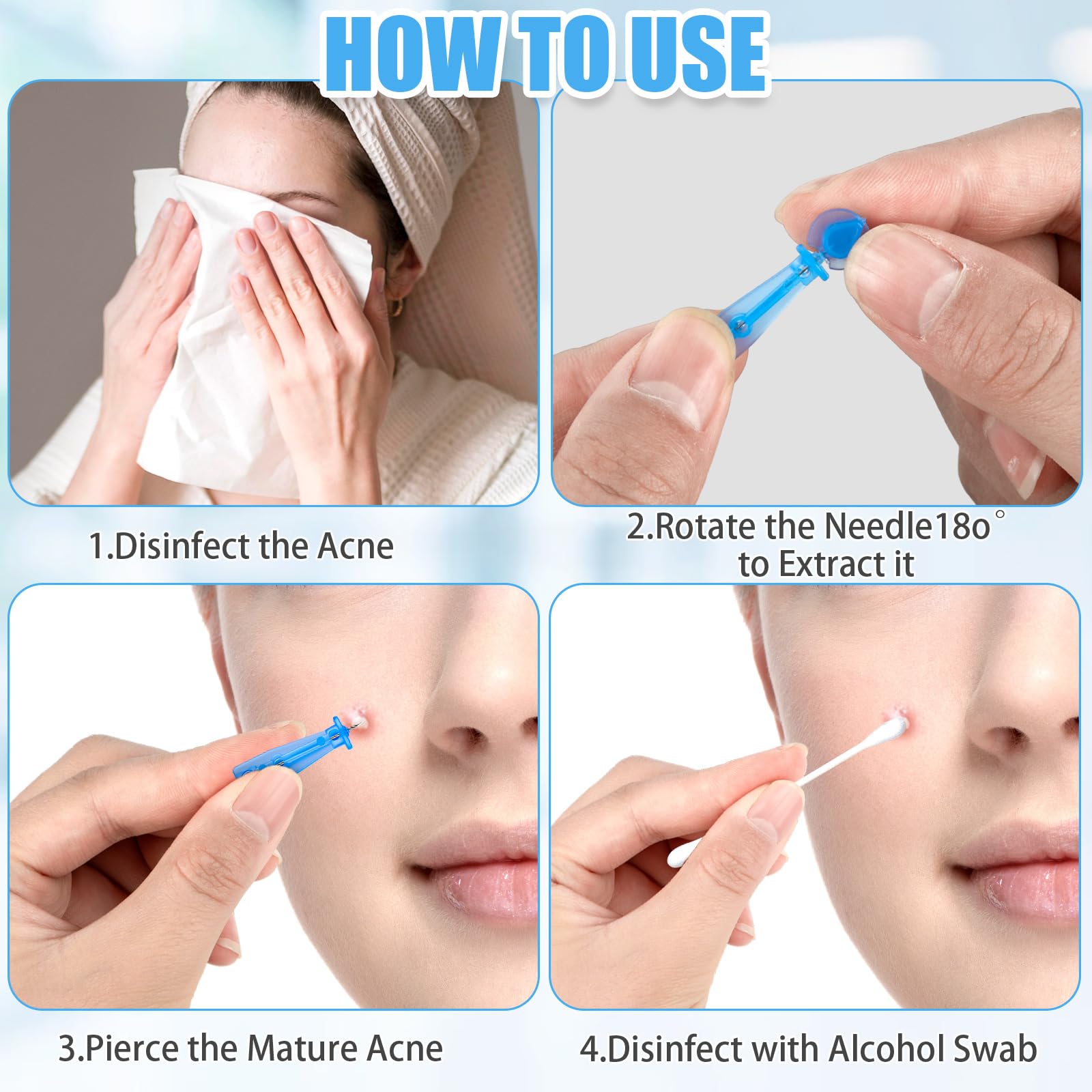 HFYHWT emballage hygiénique et sécurisé pour routine soin.