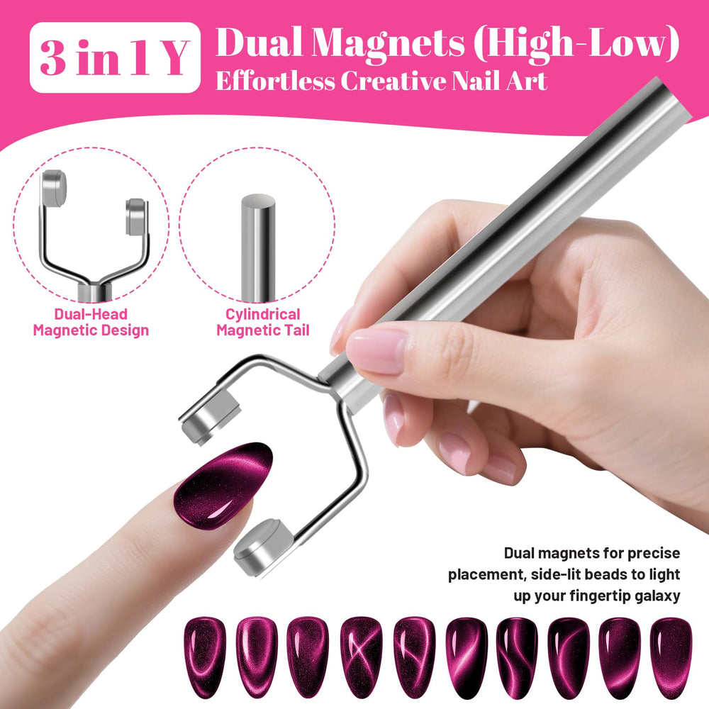 HGEKLIZV magnet coeur forme-coeur, ajout charmant pour les ongles.