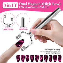 HGEKLIZV magnet coeur forme-coeur, ajout charmant pour les ongles.