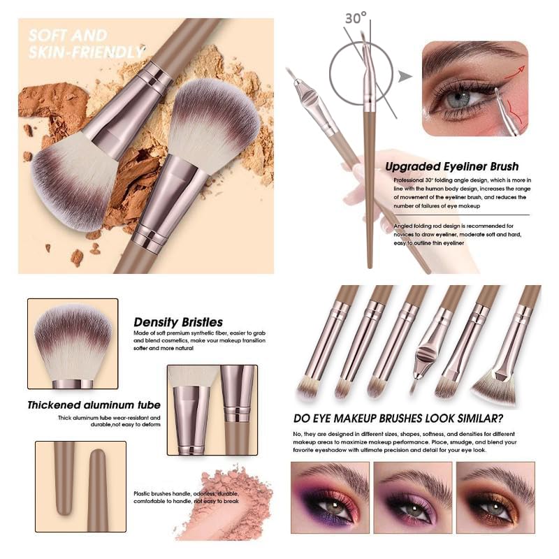 Pinceau concealer HGHDBT brun, couvrance ciblée et fini naturel.
