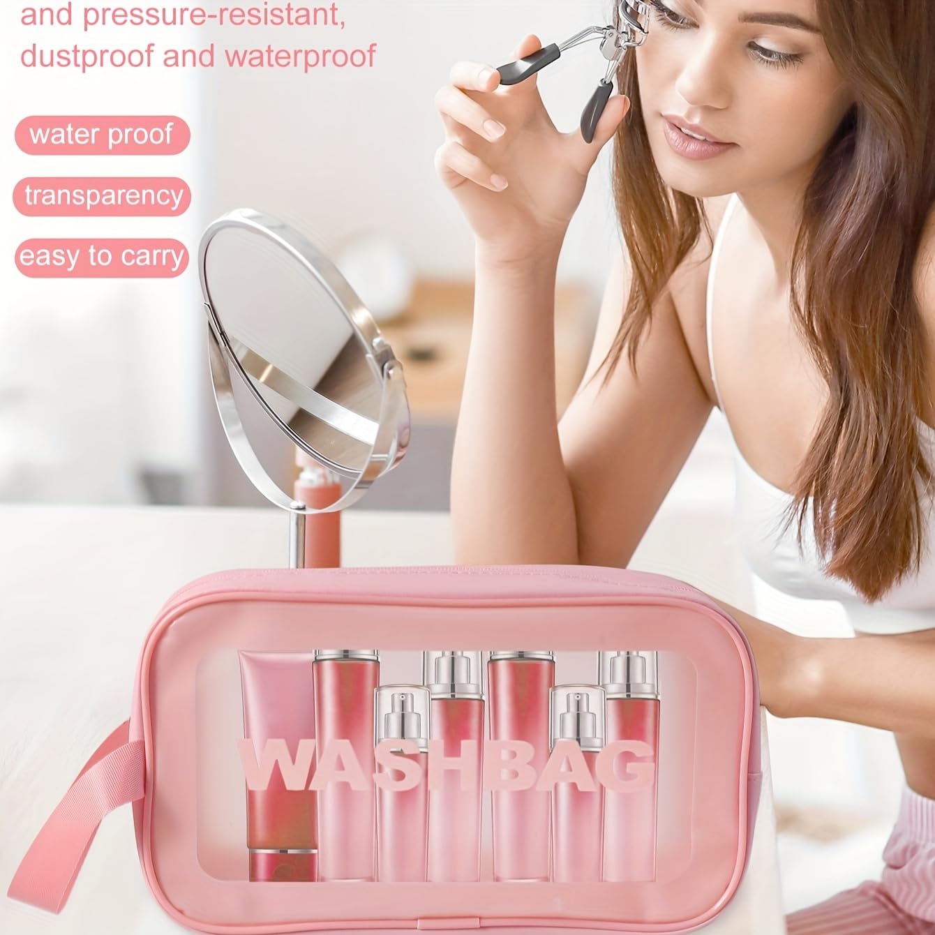 Pinceaux correcteur HGHDBT rose pour une application précise.