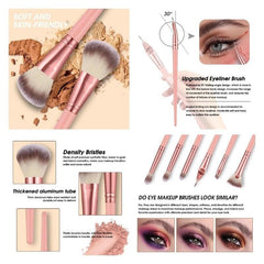 Pinceaux yeux HGHDBT rose précision pour un regard net.