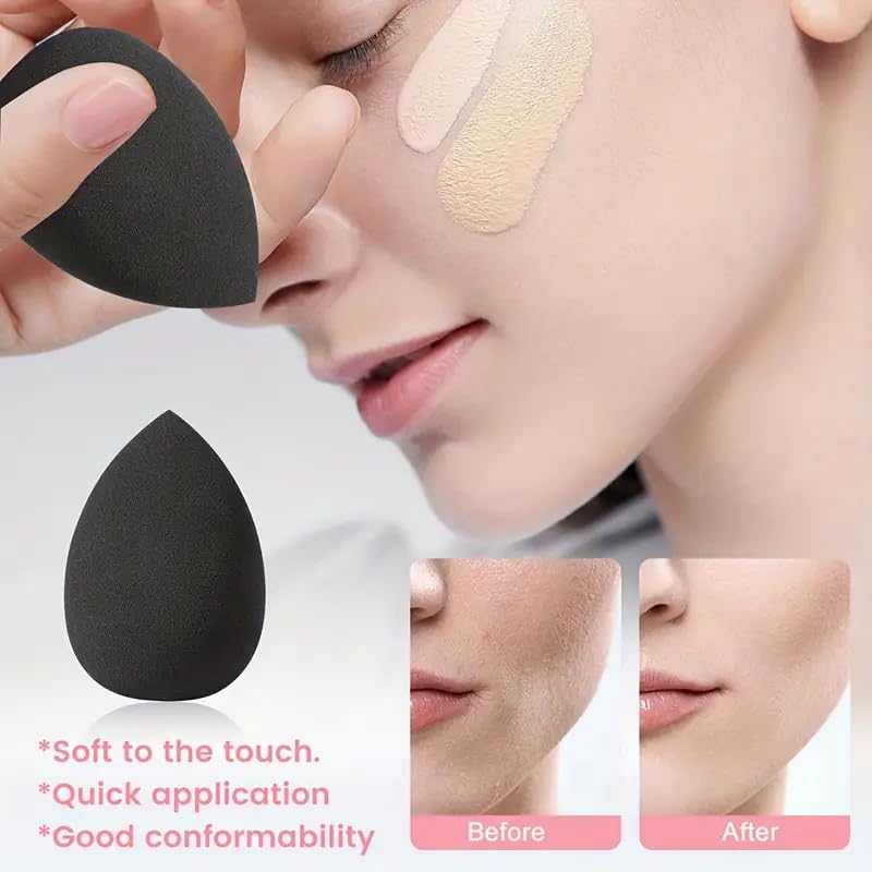 Pinceaux HGHDBT poils synthétiques noirs résistants aux taches et hygiène.