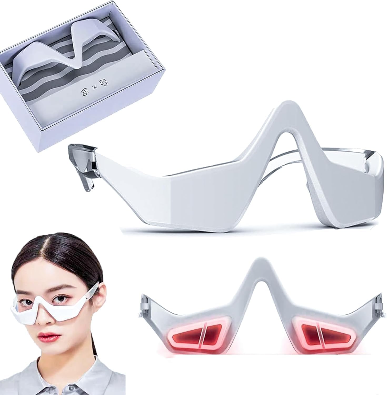 Lunettes HGHJHVJ thérapie rouge yeux : réduction fatigue oculaire et regard plus lumineux.