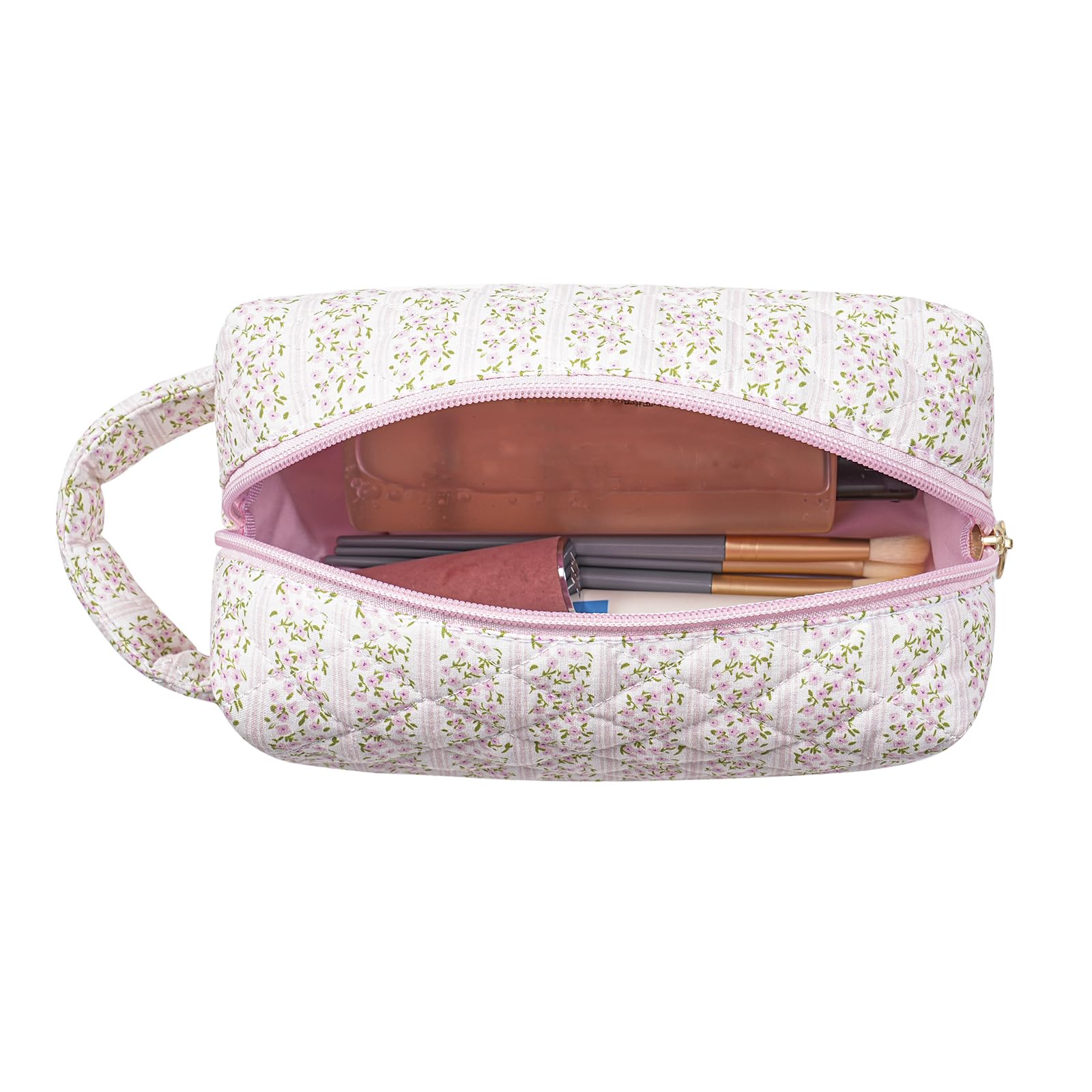 HHQQWZ Trousse maquillage avec doublure intérieure résistante, protection des articles sensibles.