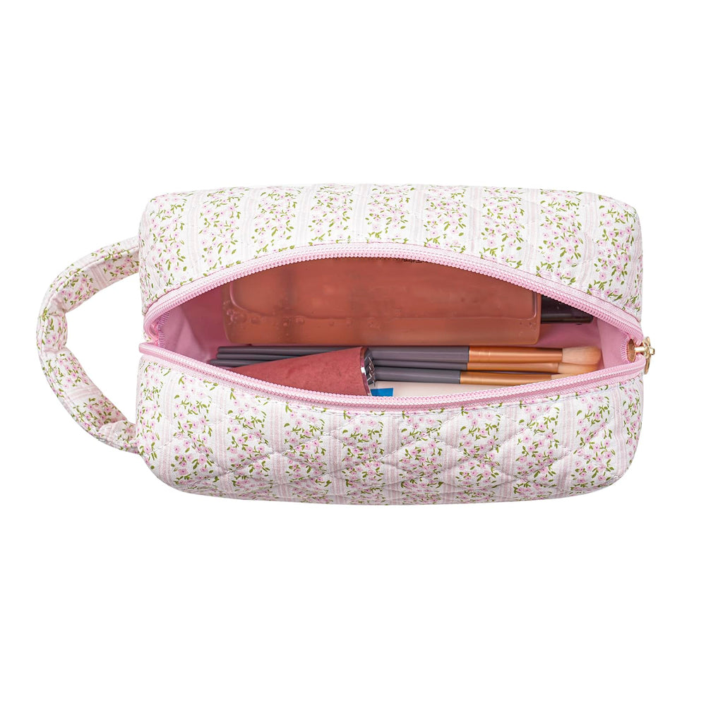 HHQQWZ Trousse maquillage avec doublure intérieure résistante, protection des articles sensibles.