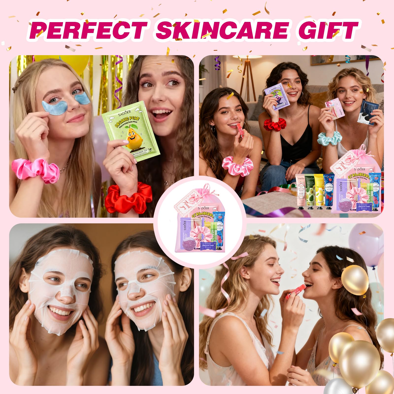 Masques visage HHXI offrent hydratation et teint frais lors de la soirée spa.