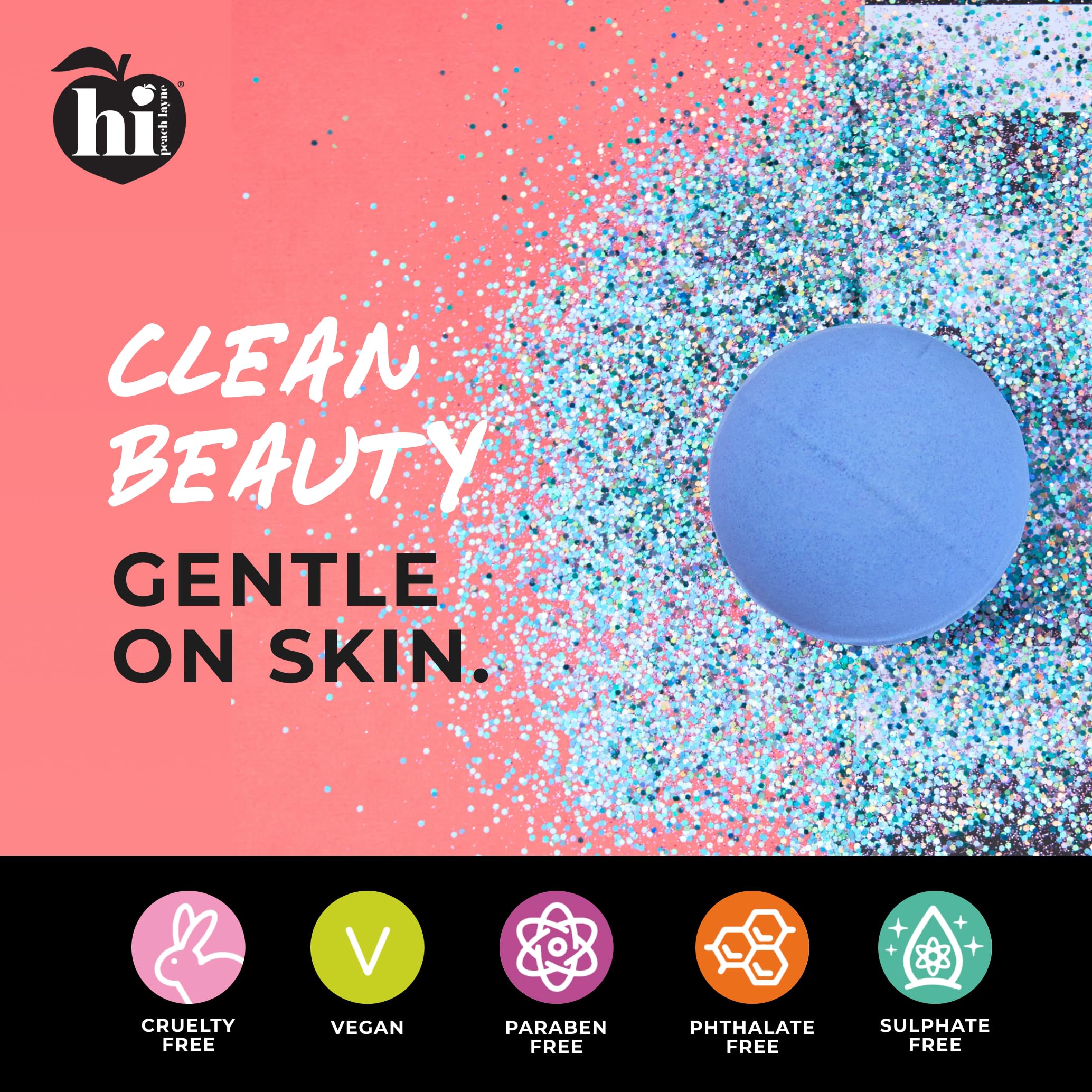 Hi Peach Layne bombe de bain Ocean Air, cadeau spa prêt à offrir