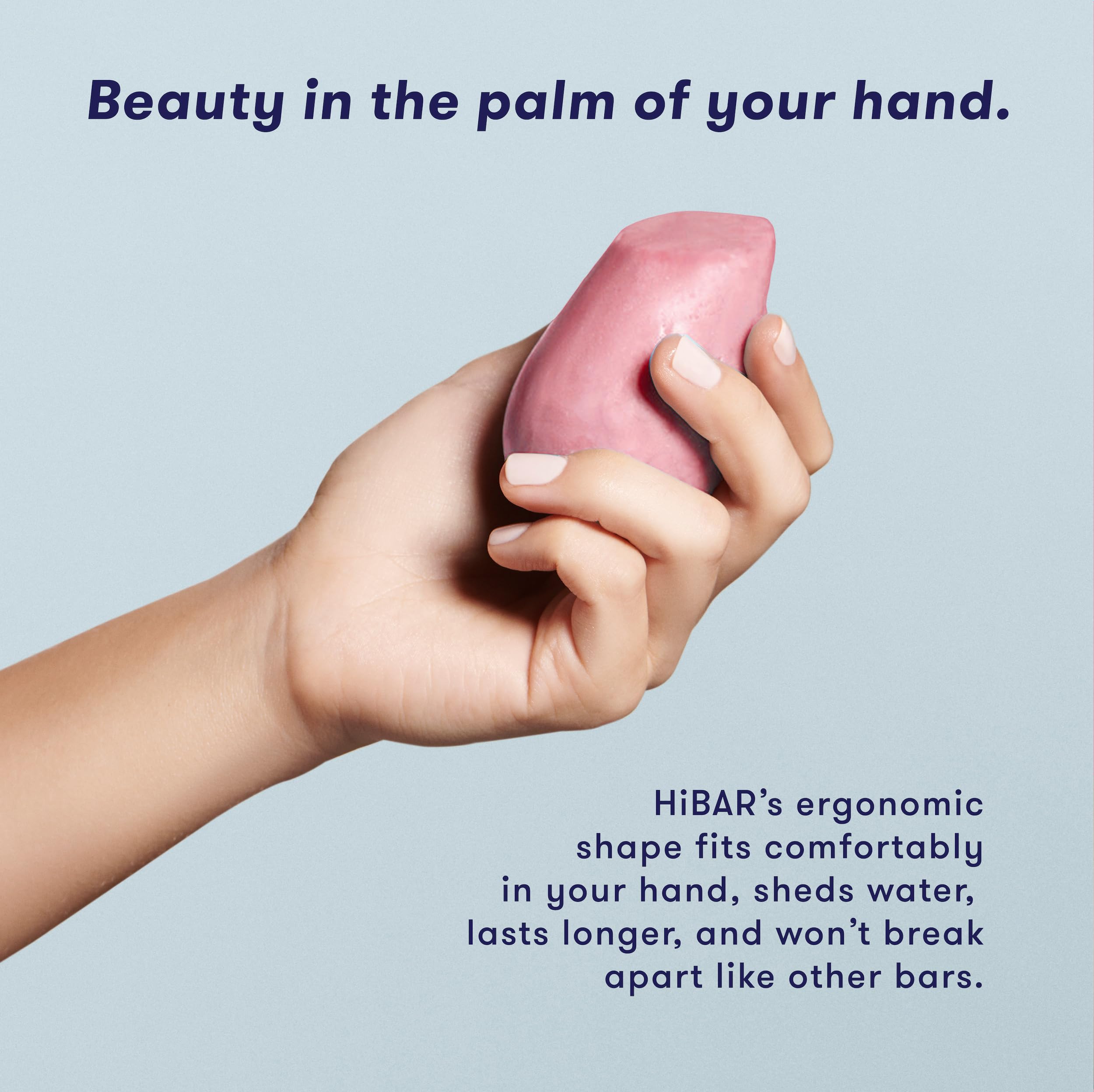 HIBAR color-safe vegan badge supports dye-friendly styling.