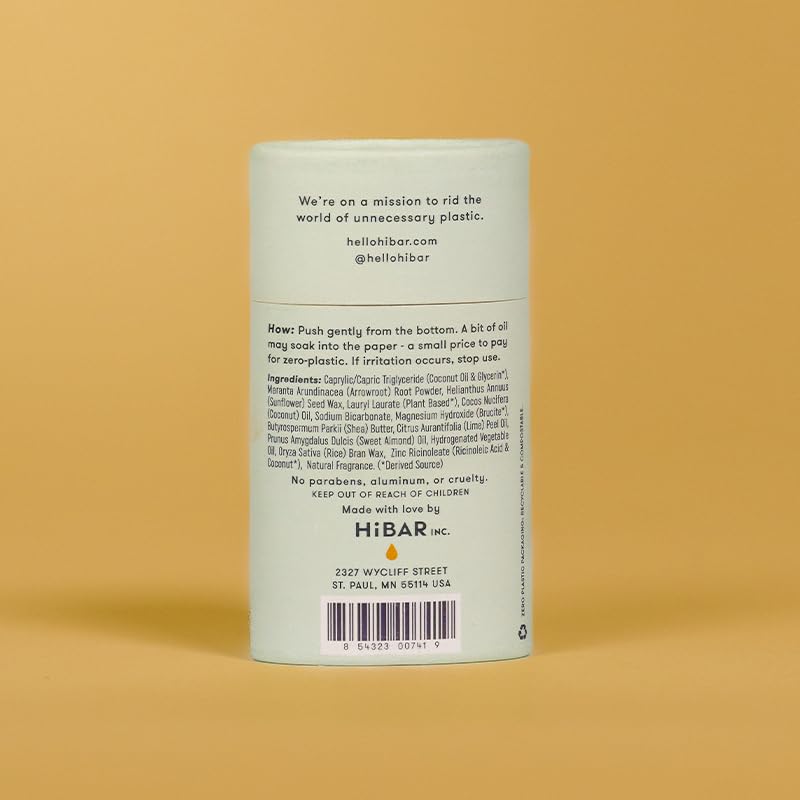 HiBAR déodorant bergamote-cedre, texture légère facilitant l'application.