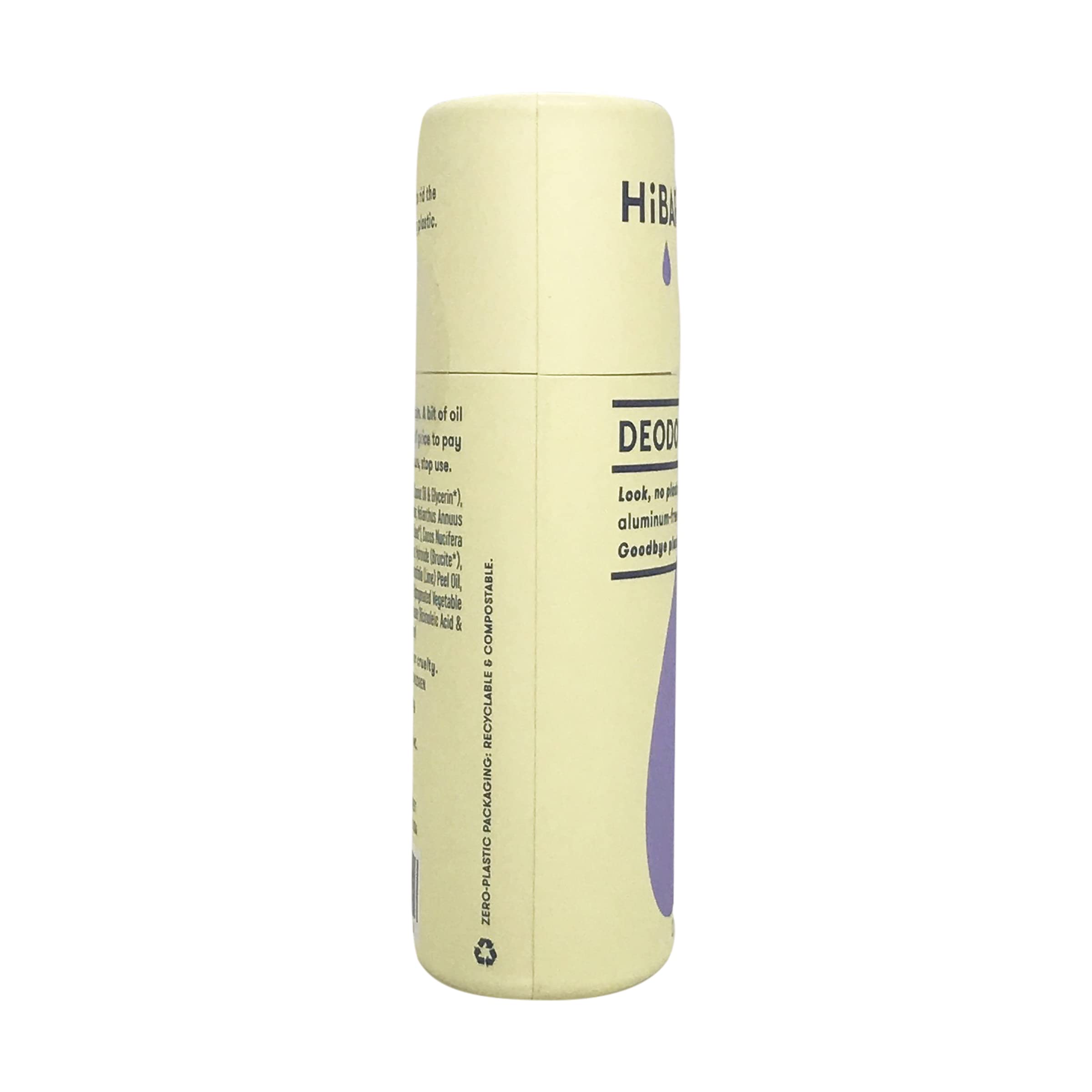HiBAR formule vegan certifiée sans colorants ni aluminium