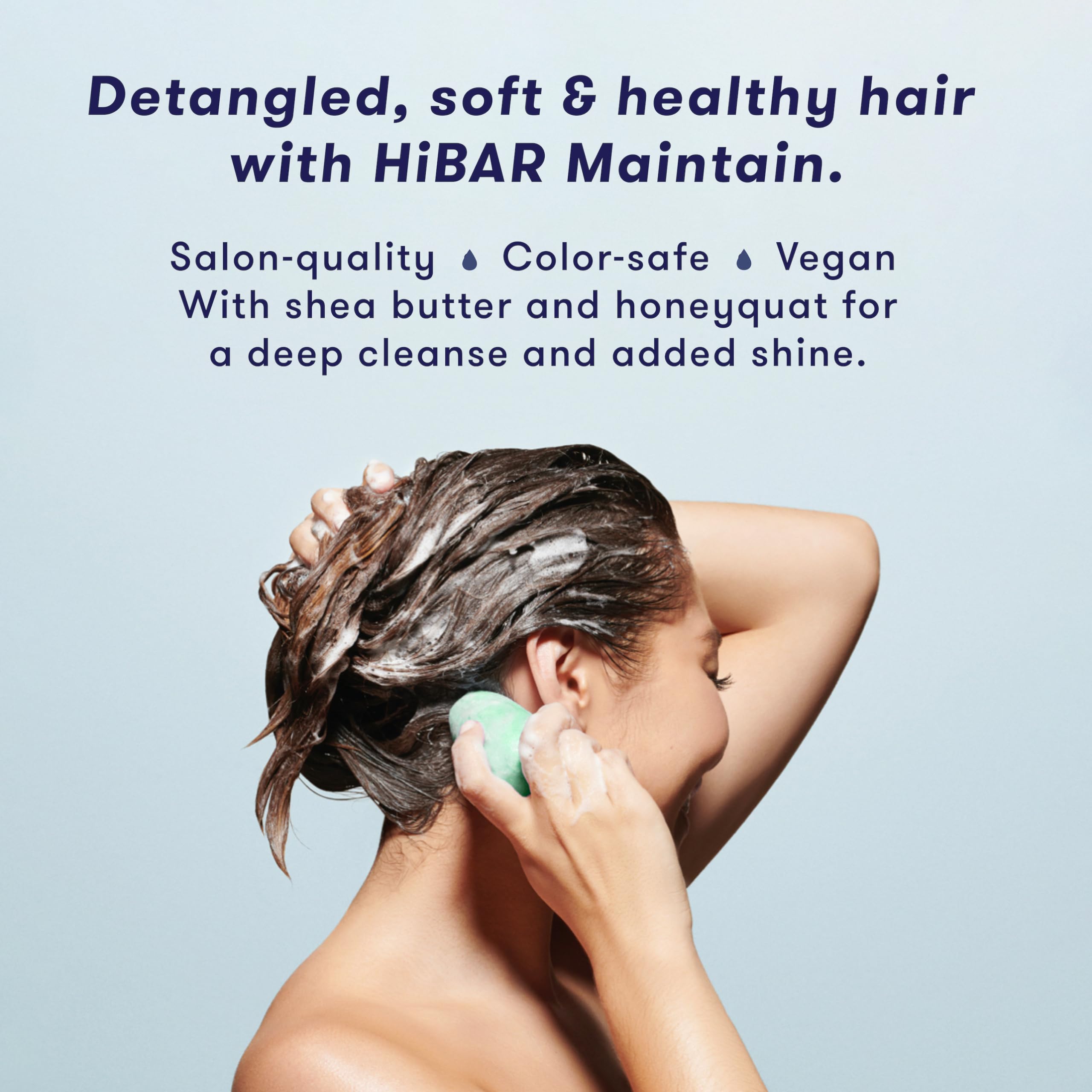 HIBAR shampoing solide: soin nourrissant pour longueurs et pointes.