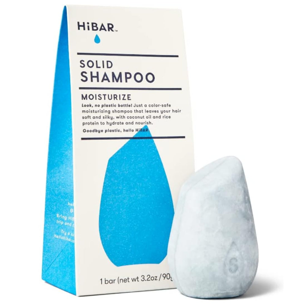 HIBAR Moisturize Shampoo Bar in plastic-free packaging for eco-friendly routines