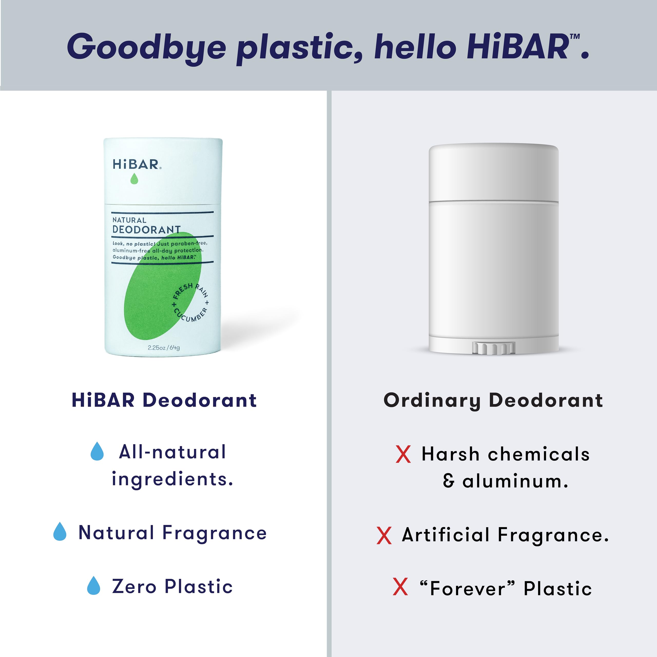 HiBAR pack trois déodorants, pratique et éco-responsable.