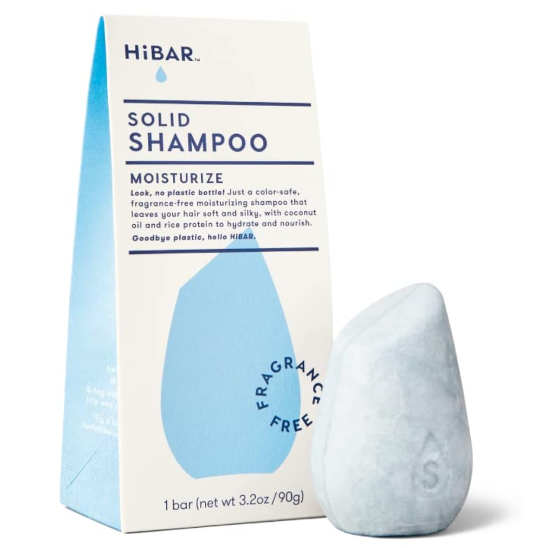 HIBAR shampoing solide hydratant au coco et B5 pour cheveux secs
