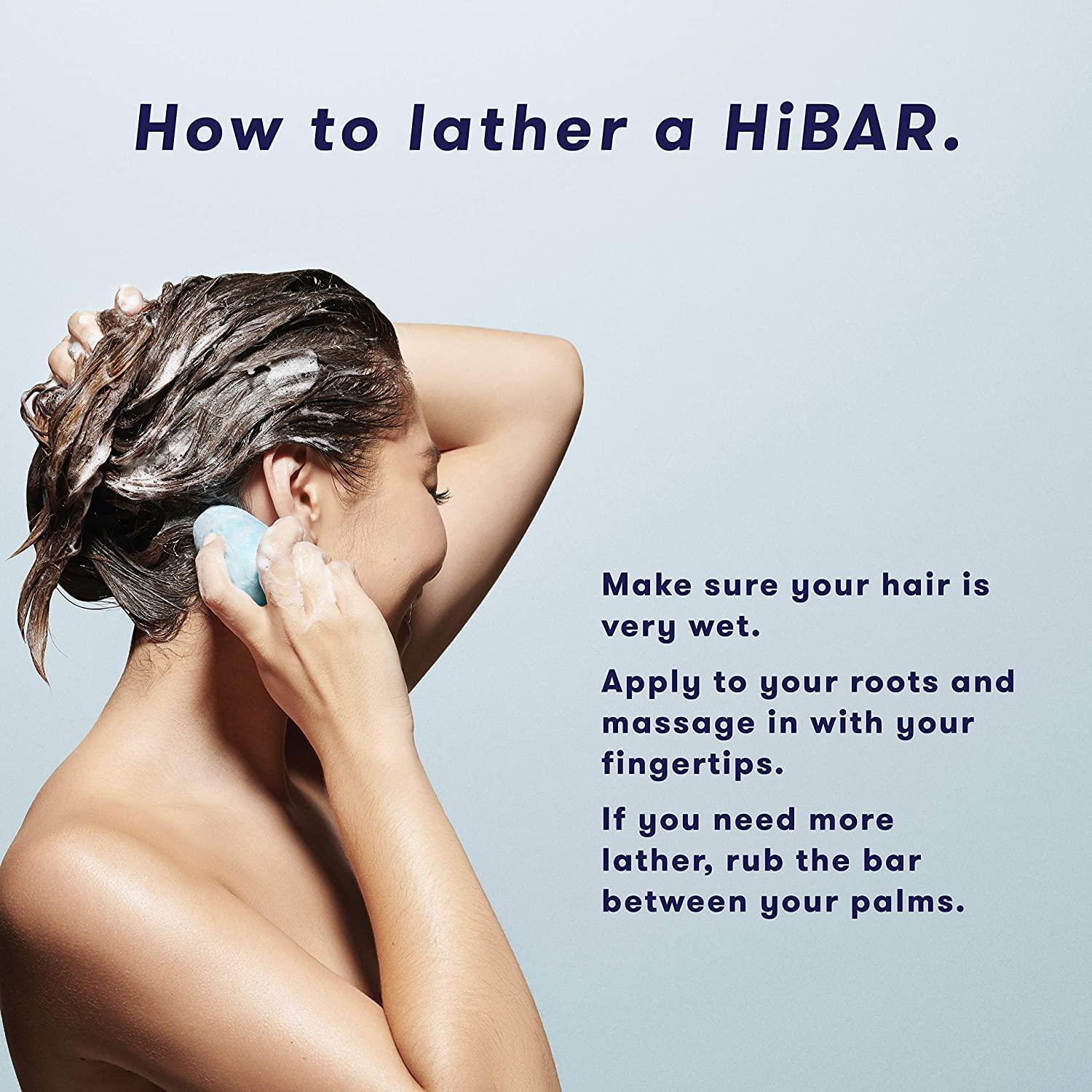 HiBAR texture-creme – application facile et coiffage agréable.
