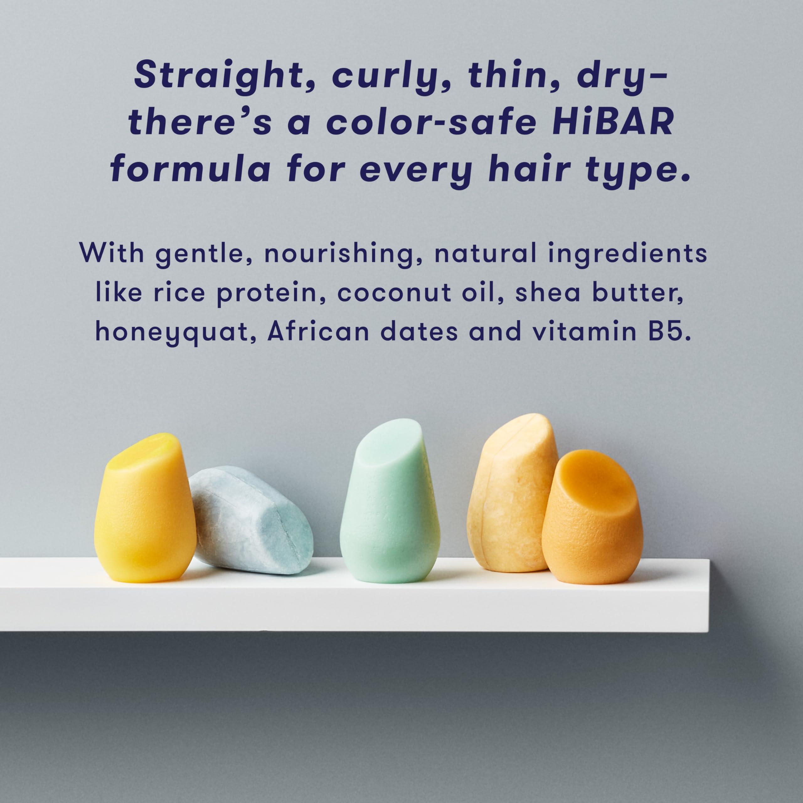 HiBAR Volumize bar vegan et sans sulfates soin adapté aux cheveux colorés.