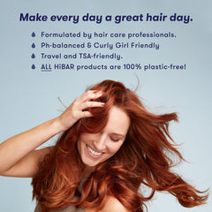 HiBAR Volumize shampoing solide texture qui apporte épaisseur et douceur.