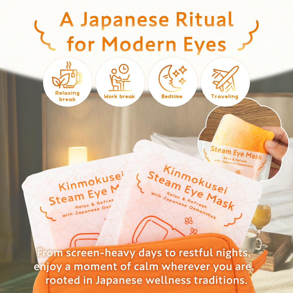 HIBINO masque yeux relaxation rapide: aide à se détendre après l'écran