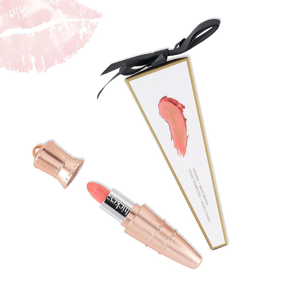 Hickey rouge à lèvres corail : idéal pour une routine quotidienne.