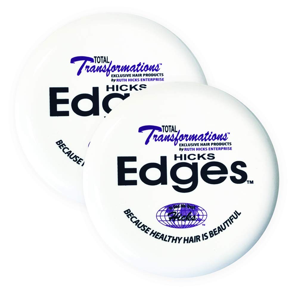 Hicks Total Transformations Edges Pomade : deux pots inclus pour une routine pratique.