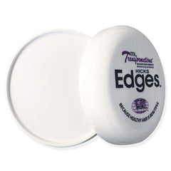 Texture soyeuse de Hicks Total Transformations Edges Pomade pour un coiffage précis.