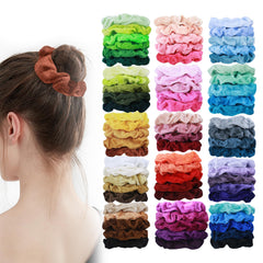 HICONUT ensemble de 75 scrunchies velours, look quotidien sans effort