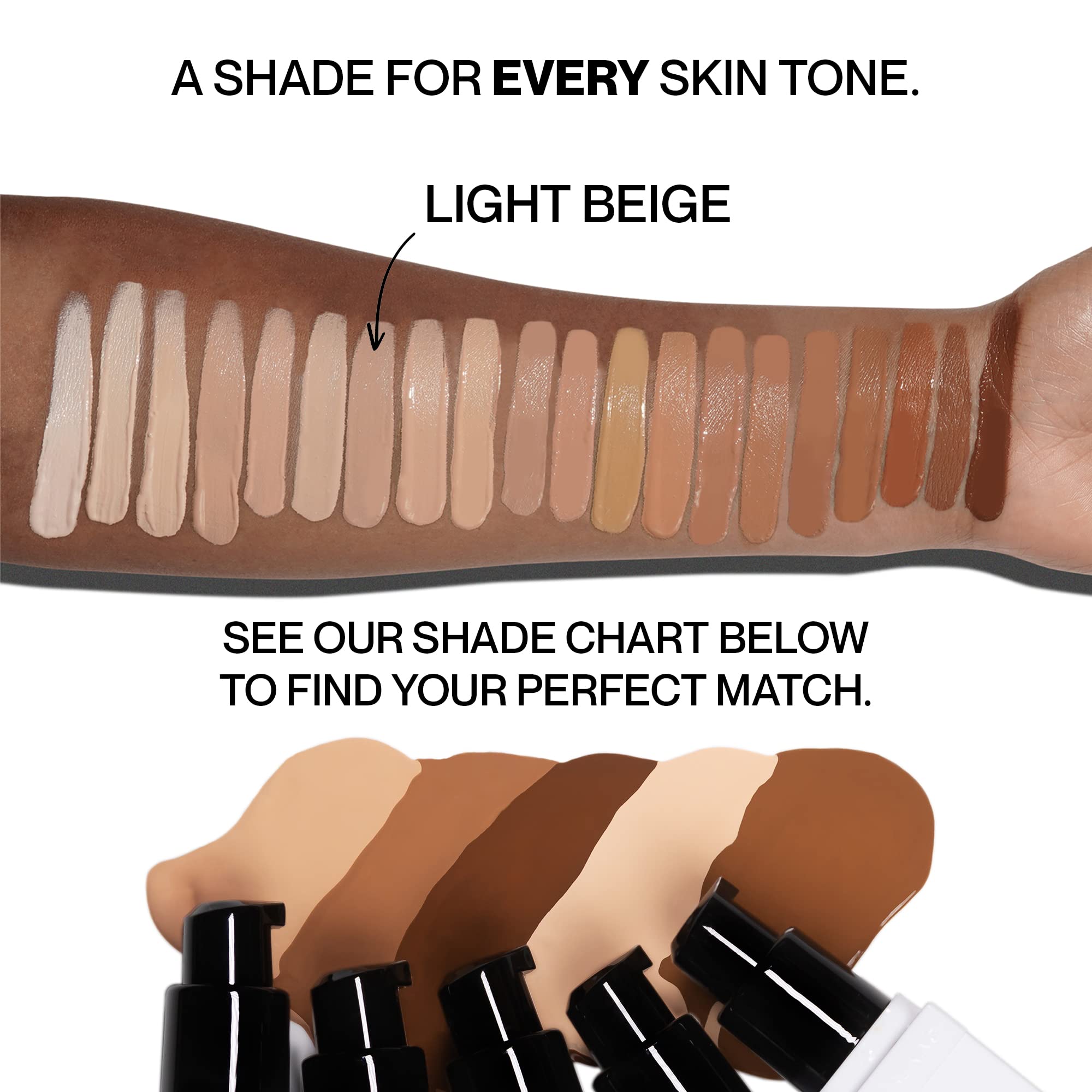 Close-up of Hide Premium Liquid Foundation packaging design and branding